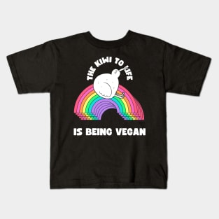 The Kiwi to Life is Being Vegan Pun Kids T-Shirt